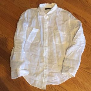 White linen blouse